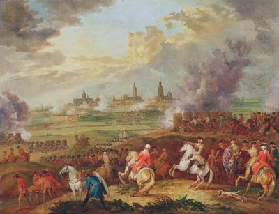 Die Belagerung von Valenciennes von Jan Peeter Verdussen